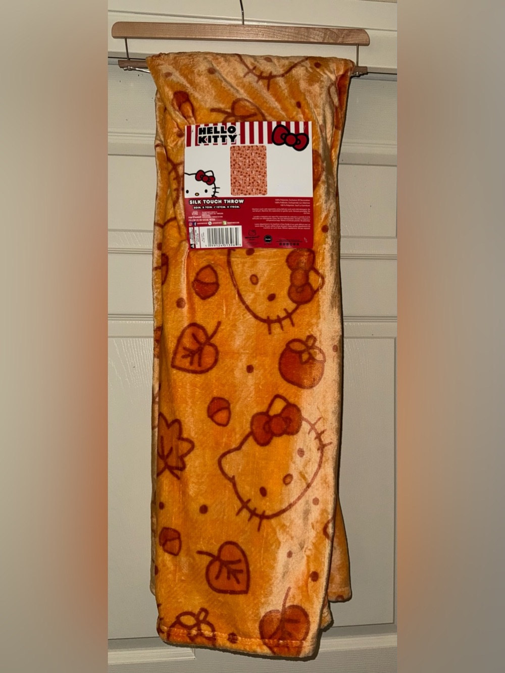 Hello Kitty Fall Blanket, 50”x70”